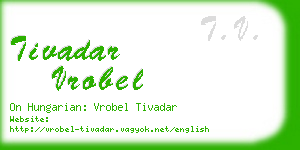 tivadar vrobel business card